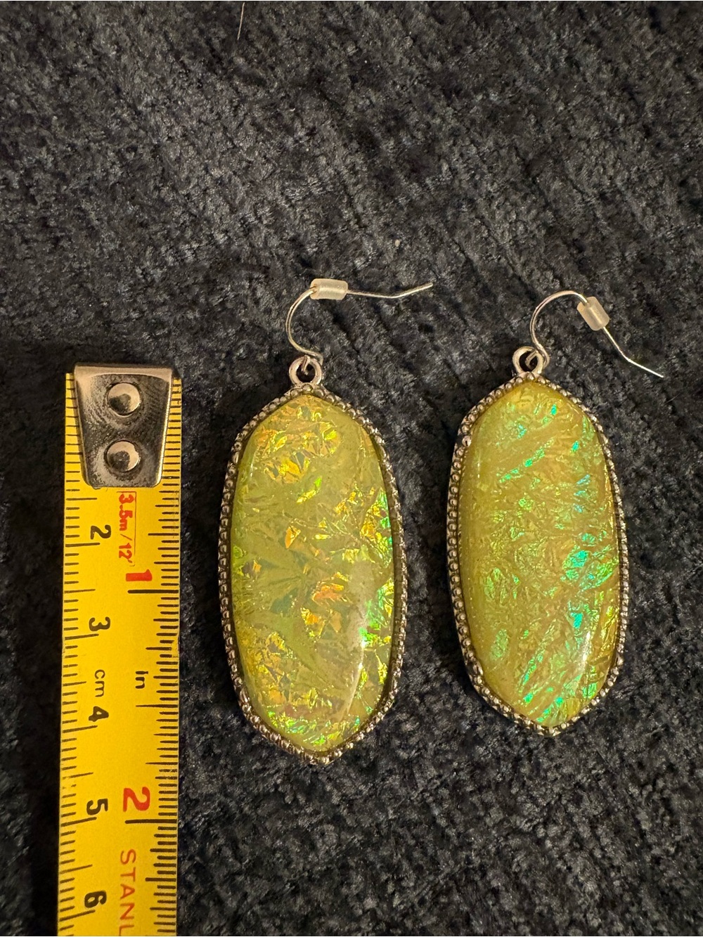 Kendra Scott green Iridescent Drop Earrings
